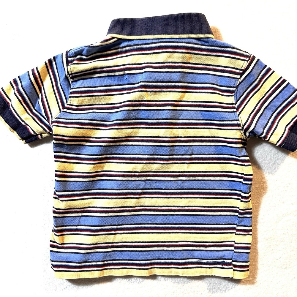 Vintage 90s McKids Polo Shirt Size 12 Month Toddler Boy Striped - Picture 6 of 7